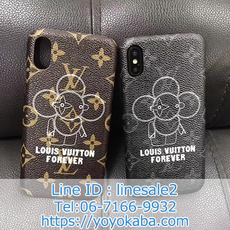 LV iphoneXケースパロディ風 モノグラム柄iphone8/8PLUSケース