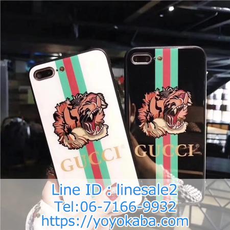 GUCCI iPhoneX 携帯カバー 動物柄クリアケース