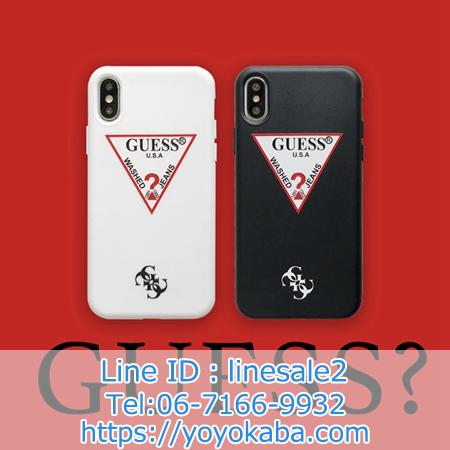 ゲス iPhone8plusケース guessブランド柄tpuスマホケース