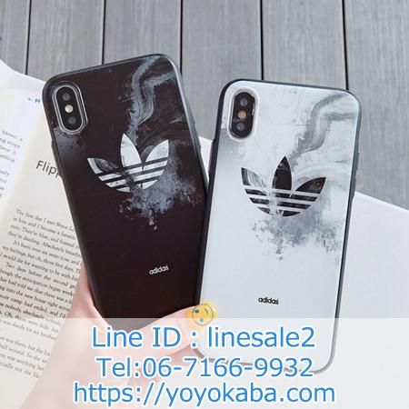 Adidas iPhone11 pro maxケース 三つ葉ロゴ