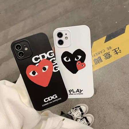 ブランド cdg ハート柄 iphone12ケース