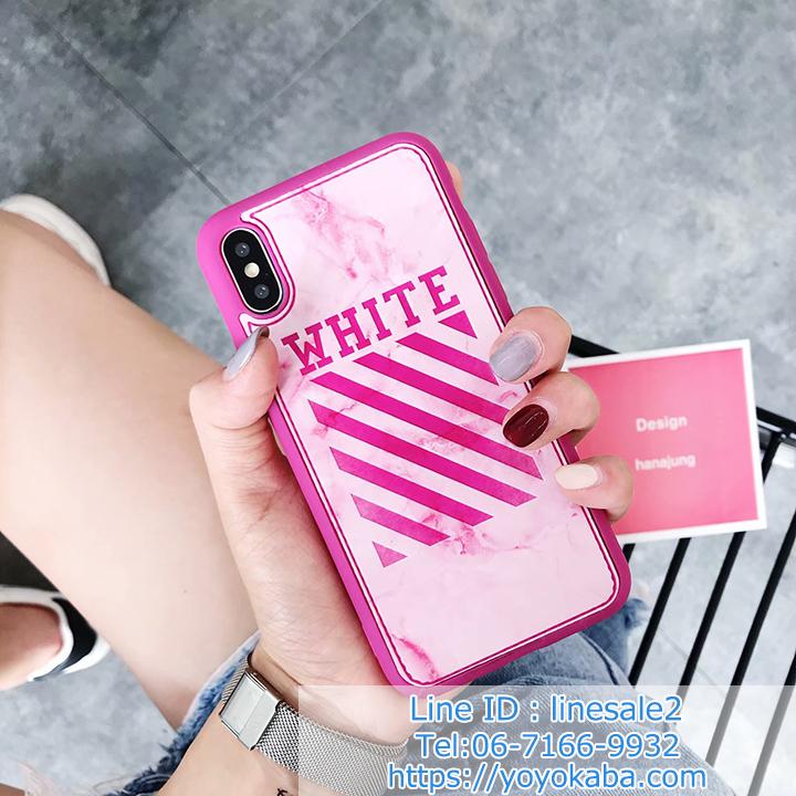 大理石柄 iPhone8/8 PLUS 保護ケース off-white 人気カバー