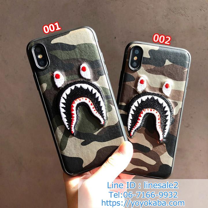 個性的 ブランドA BATHING APE SHARK iphoneケース