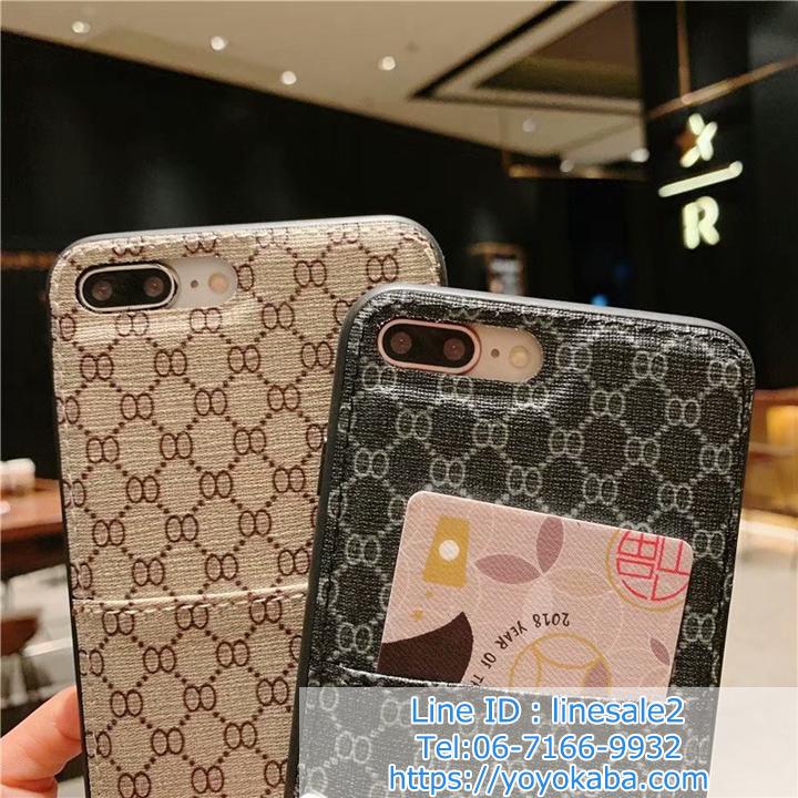 GUCCI LV ジャケット型 IPHONE8PLUSケース 