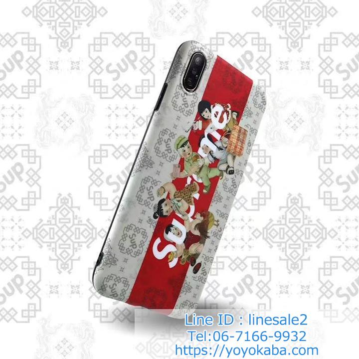 supreme パロディ風 iphonex/8 plusケース