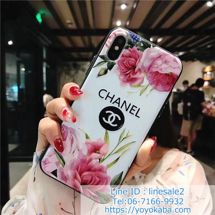 背面花柄 CHANEL iPhoneXS/Xケース