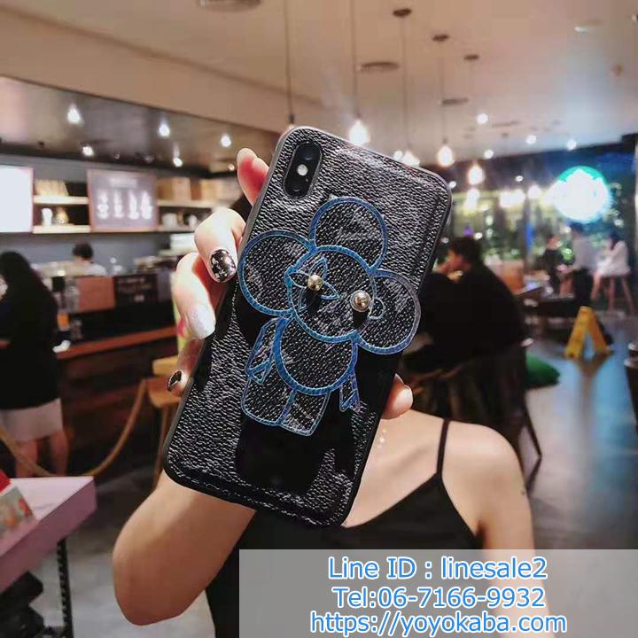 スタンドベルト付き LV iPhoneXS/X iPhone8 携帯ケース