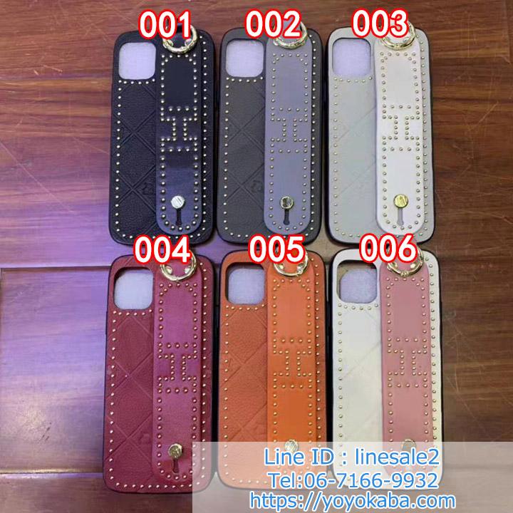 エルメスブランド柄レザー製スマホケース,Hermes iphone11pro max case,オシャレ大人気無地的ケース,パール付き芸能人愛用高品質カバー,持ちベルト付きスタンド機能アイフォン11携帯ケース