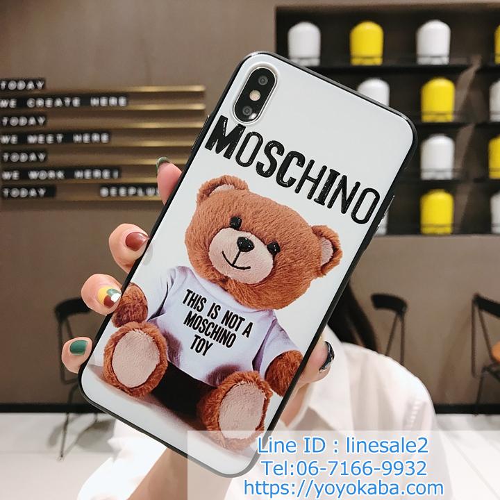 黒枠 ペア用 Moschino 携帯ケース