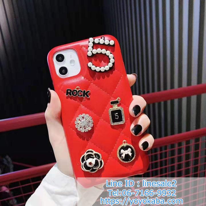 chanel iphone11ケース ラインストーン付き