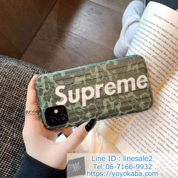 アイフォン11プロマックス スーツケース式 Supreme スマホケース