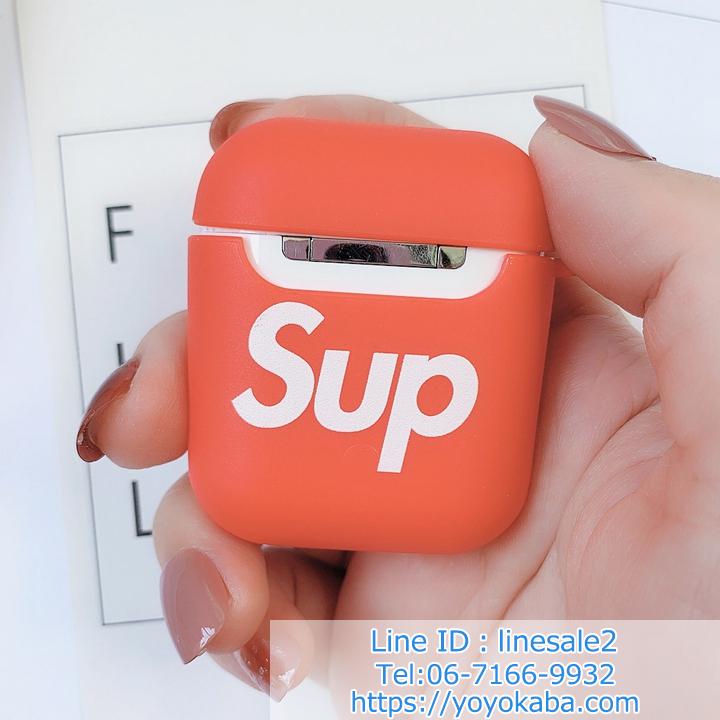 AirPods proケース ブラック レッド Supreme