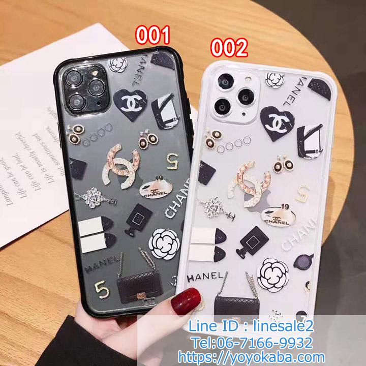 chanel iphone11proケース 透明ケース