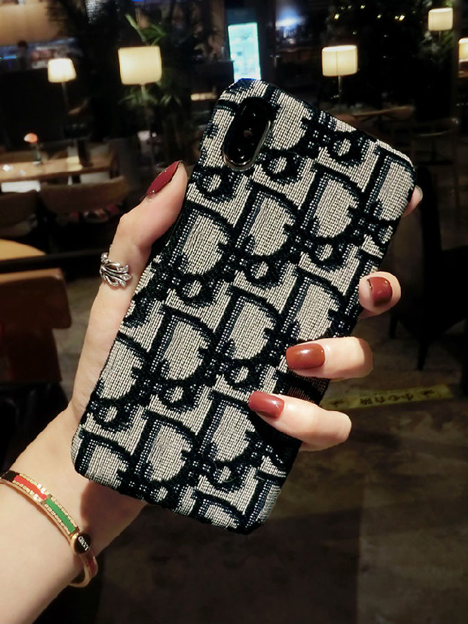 dior iphone11pro case 布地製 お洒落 携帯ケース