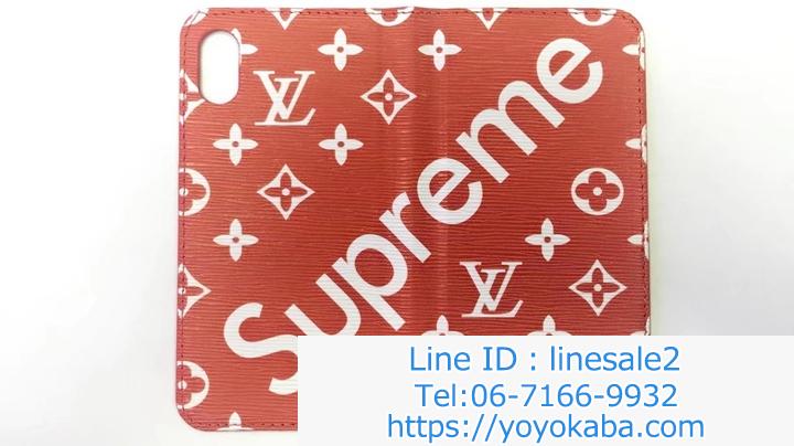 ルイ・ヴィトン LV supreme 絵柄  iPhoneX ケース 